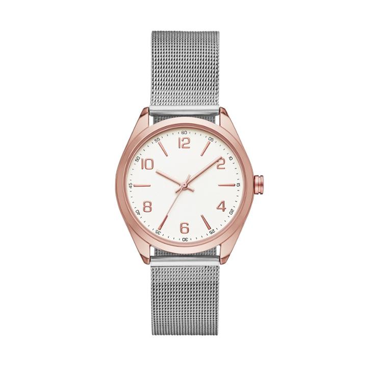 Target Women's Two Tone Mesh Strap Watch - A New Day Rose Gold