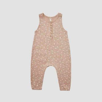 Q By Quincy Mae Baby Girls' Floral Brushed Jersey Romper - Blush Pink