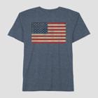 Well Worn Men's Tall Americana Classic Flag Short Sleeve T-shirt - Navy Base