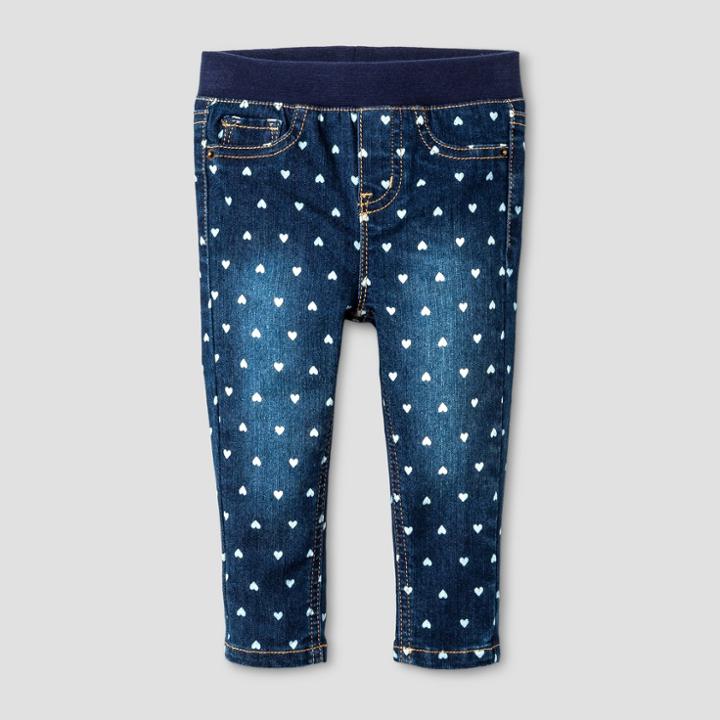 Toddler Girls' Jeggings - Cat & Jack Dark Blue