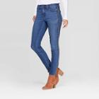 Women's Beaded Side Stripe High-rise Skinny Jeans - Universal Thread Medium Wash 14, Women's, Blue