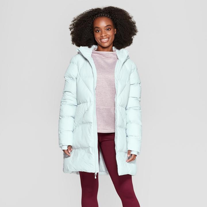 Women's 3/4 Length Puffer Jacket - C9 Champion Gray