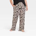 Women's Plus Size Animal Print Beautifully Soft Pajama Pants - Stars Above