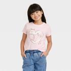 Girls' Short Sleeve Graphic T-shirt - Cat & Jack Pink