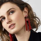 Sugarfix By Baublebar Mixed Media Tassel Earrings - Red, Girl's