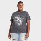 Grayson Threads Women's Plus Size Aquarius Zodiac Short Sleeve Graphic T-shirt - Gray