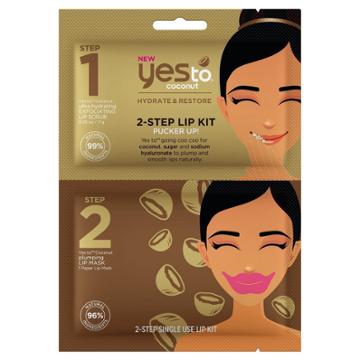 Yes To Coconut 2-step Single Use Lip Kit Pucker Up!