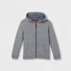 Boys' Fleece Zip-up Hoodie - Cat & Jack Charcoal Heather