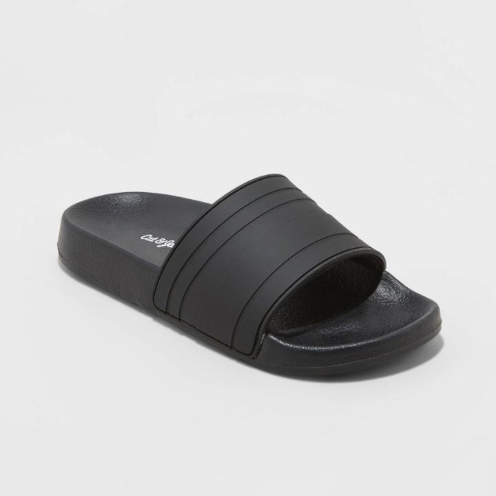 Boys' Nikko Slide Sandals - Cat & Jack Black