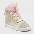 Toddler Girls' Angelynn High Top Unicorn Sneakers - Cat & Jack Gold