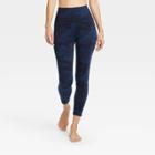 Women's Camo Print Contour Curvy High-rise 7/8 Leggings With Power Waist 25 - All In Motion Navy S, Women's, Size: