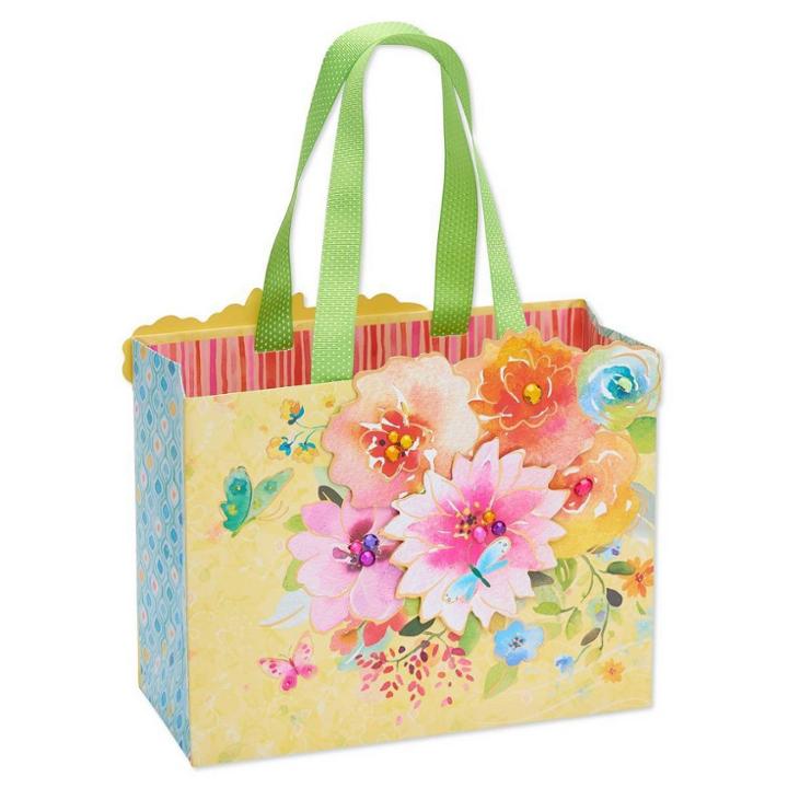 Medium Butterfly Garden Gift Bag - Papyrus,