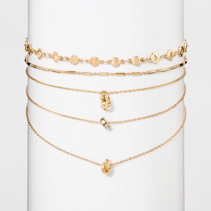 Distributed By Target Women's Fashion Choker Chain 3pc Set -