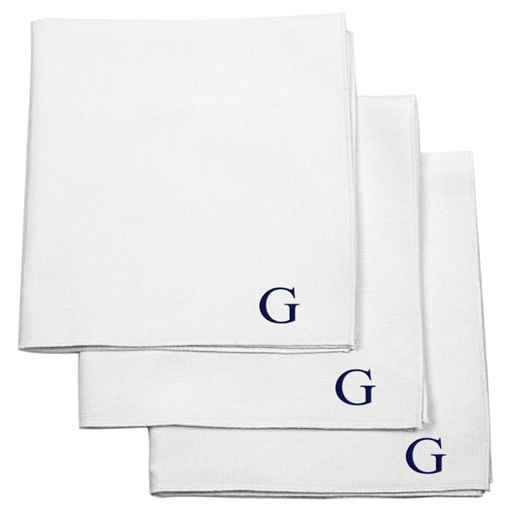 Cathy's Concepts Monogram Groomsmen Gift Handkerchief Set - G,