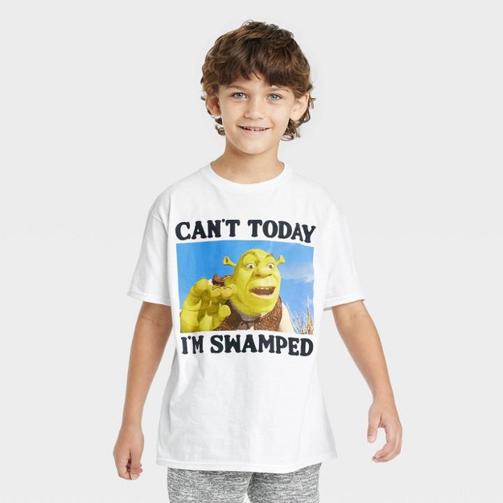 Boys' Shrek Short Sleeve Graphic T-shirt - White