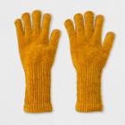 Women's Chenille With Extended Cuff And Tech Touch Gloves - A New Day Yellow,