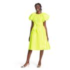 Puff Sleeve Tie Waist Volume Dress - Christopher John Rogers For Target Yellow Xxs