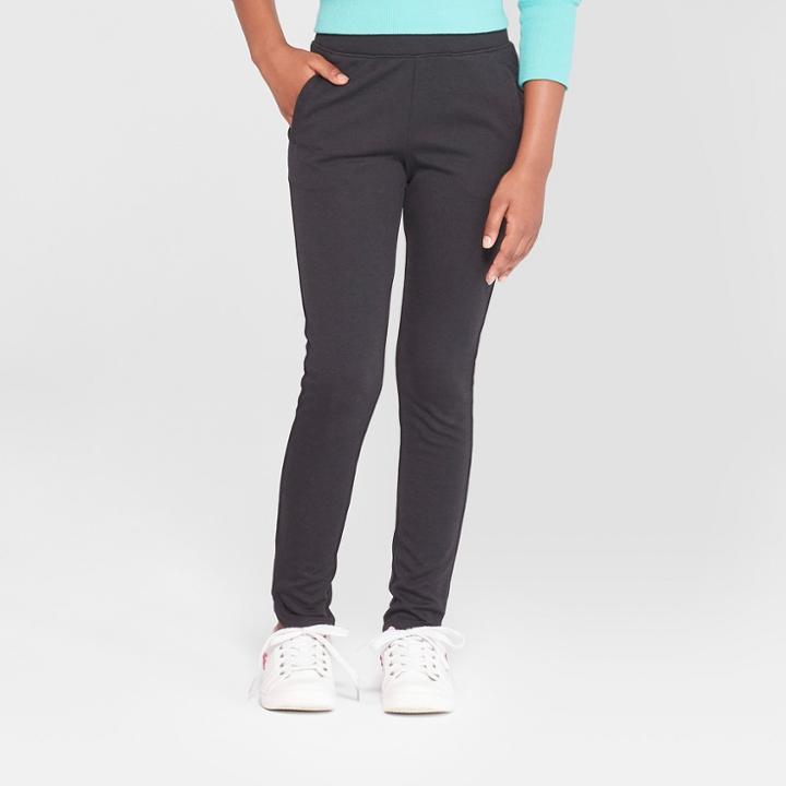 Girls' Ponte Pants - Cat & Jack Black
