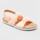 Girls' Elena Footbed Sandals - Cat & Jack Coral Pink