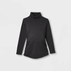 Maternity Long Sleeve Turtleneck T-shirt - Isabel Maternity By Ingrid & Isabel Black