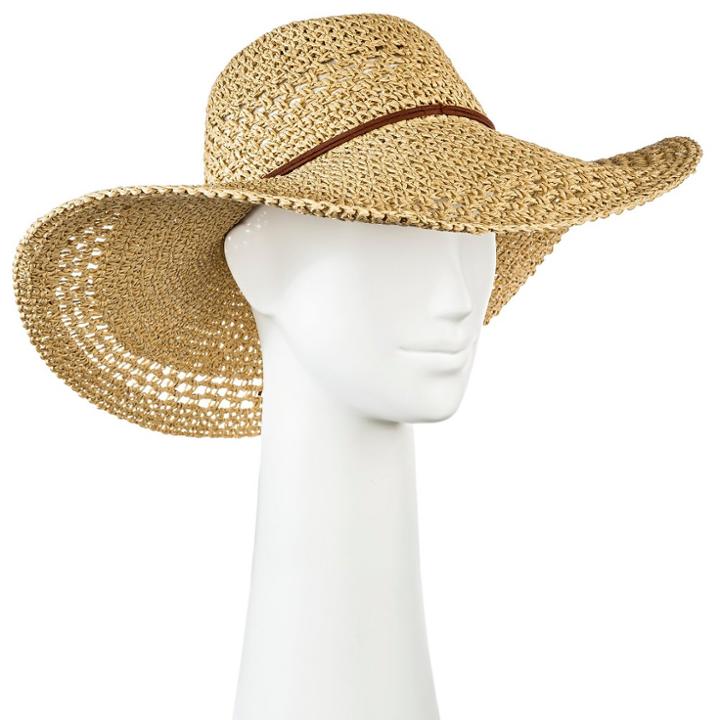 Merona Women's Floppy Straw Hat Tan -