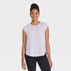 Women's Wrap Front Short Sleeve Top - All In Motion Frosty Lavender Xs, Frosty Purple