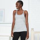 Women's Striped Slim Fit Scoop Neck Tank Top - A New Day