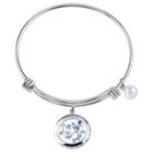 Distributed By Target Women's Stainless Steel Birds Shaker Expandable Bracelet - Silver (8),