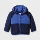 Toddler Long Sleeve Fleece Jacket - Cat & Jack Navy Blue