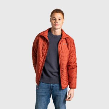 United By Blue Men's Bison Insulated Lightweight Puffer Jacket - Brick Red