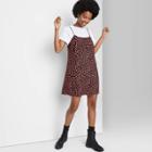 Women's Woven Slip Dress - Wild Fable Black Floral