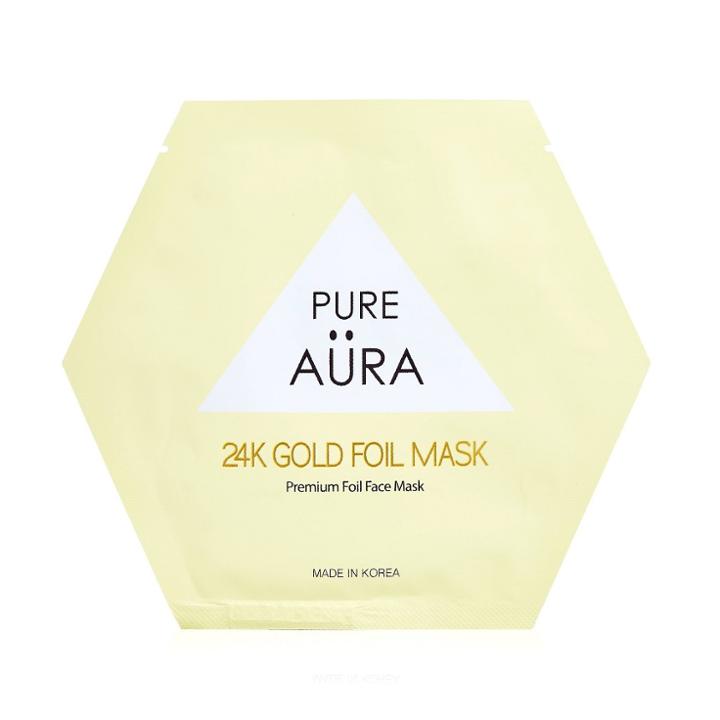 Pure Aura 24k Gold Foil Mask
