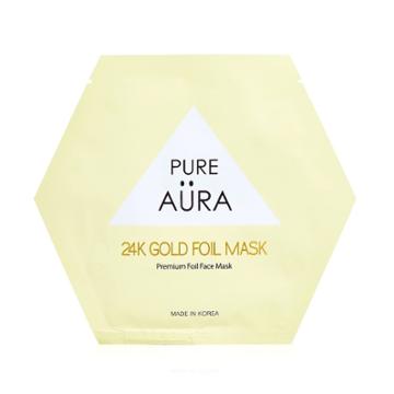 Pure Aura 24k Gold Foil Mask