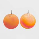 Rhodium Capiz Shell Drop Earrings - Wild Fable Orange, Women's