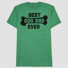 Well Worn Men's Dog Dad Short Sleeve Graphic T-shirt Paradise Green