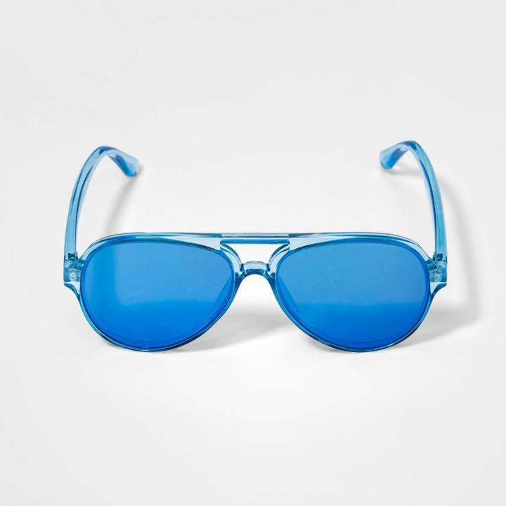 Kids' Aviator Sunglasses - Cat & Jack Blue