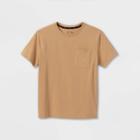 Boys' Mineral Wash Knit Short Sleeve T-shirt - Art Class Tan