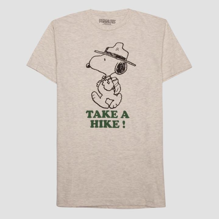 Peanuts Men's Snoopy Take A Hike Graphic T-shirt - White