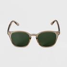Men's Crystal Square Sunglasses - Goodfellow & Co Beige