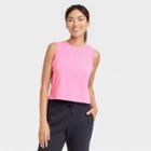Women's Cropped Tank Top - All In Motion Neon Pink