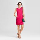 Women's Ponte Sheath Dress - A New Day Magenta (pink)