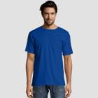Hanes Men's Short Sleeve 2pk Heavy Weight Crew T-shirt - Deep Blue