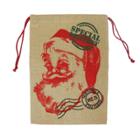 Burlap Special Santa Delivery Jumbo Gift Bag - Wondershop