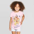 Toddler Girls' Disney The Lion King No Worries T-shirt - Pink