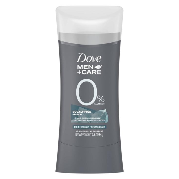 Dove Men+care 0% Aluminum Deodorant Eucalyptus & Birch
