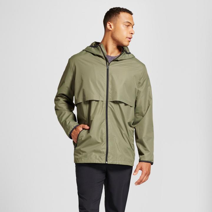 Men's Big & Tall Packable Windbreaker Jacket - C9 Champion Cargo Olive Xxxl