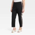 Women's High-rise Slim Fit Ankle Pants - A New Day Black