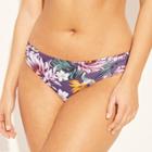 Target Women's Medium Coverage Tab Side Hipster Bikini Bottom - Kona Sol Purple Floral
