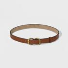 Women's 25mm Stitch Down Center Belt - Universal Thread Brown
