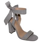 Women's Michaela Block Heel Ankle Strap Sandals - Who What Wear Gray